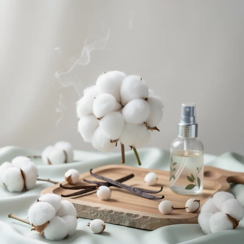 Parfum d'ambiance fleur de coton : 5 recettes naturelles et supports durables (2026)